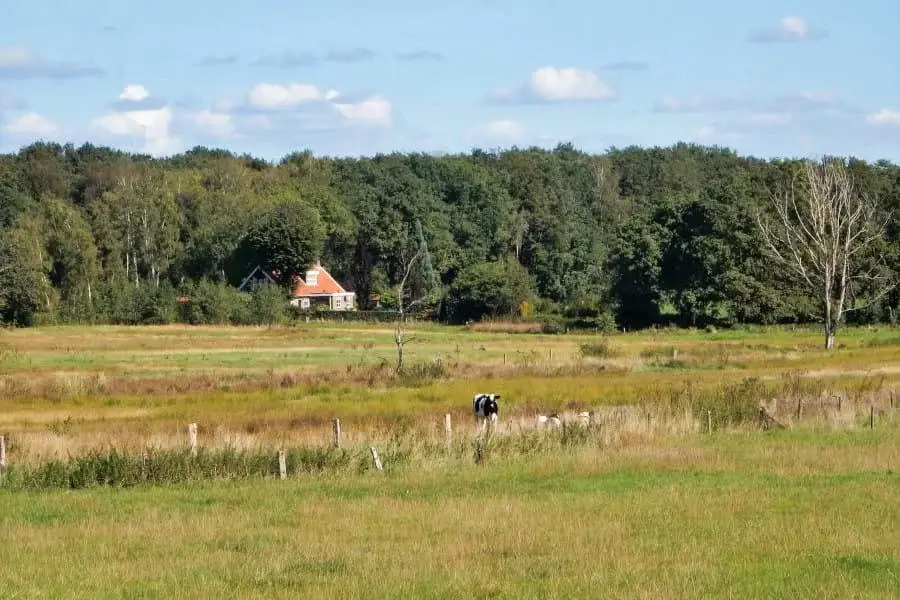 Cycling route through the Green Belt around Enschede