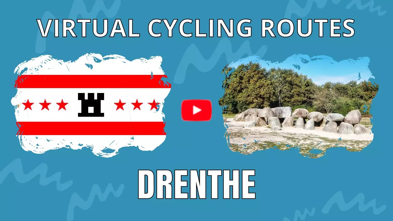 Virtual cycling in Drenthe