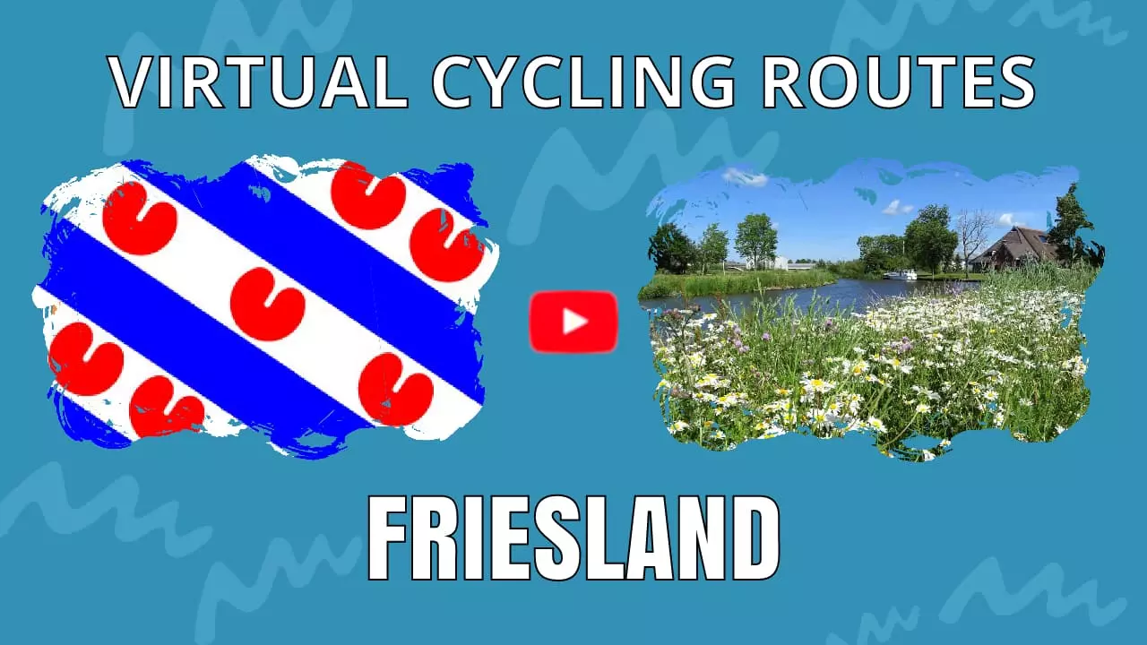 Virtual cycling in Friesland