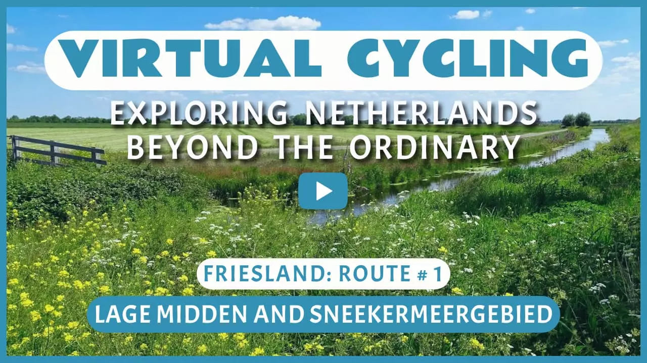 Virtual cycling in Lage Midden and Sneekermeergebied
