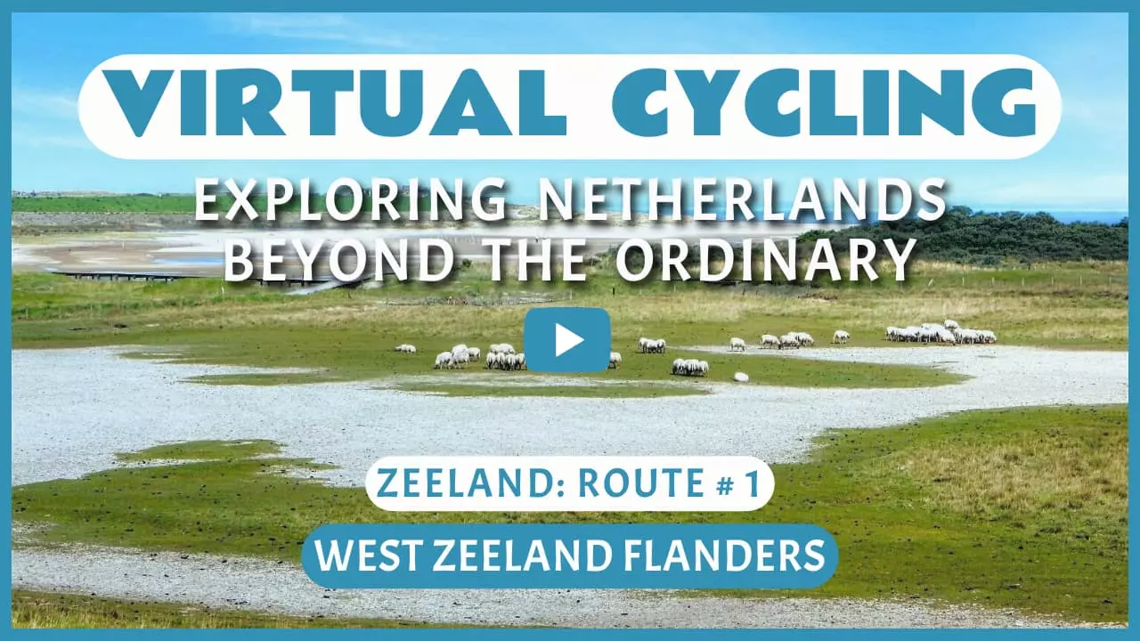 Virtual cycling in West Zeeland Flanders