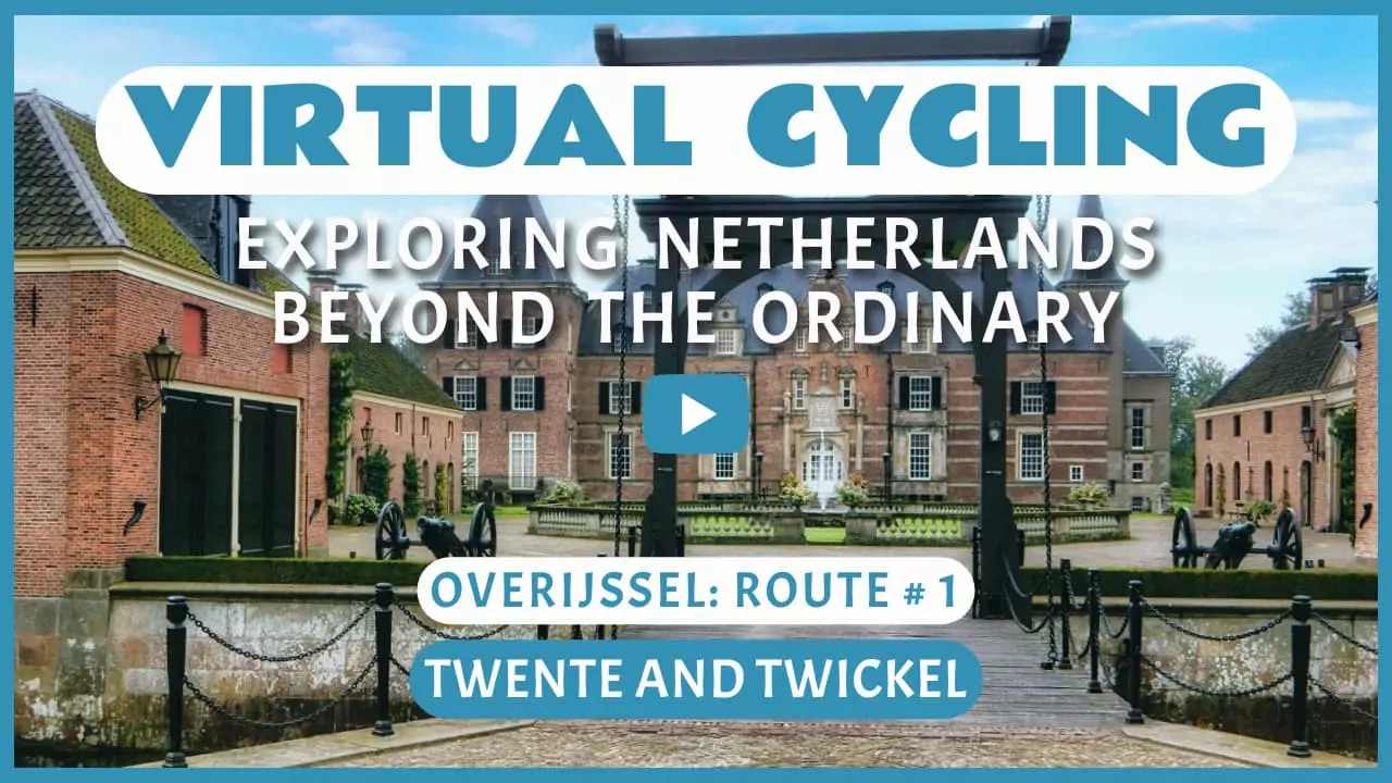 Virtual cycling in Twente and Twickel