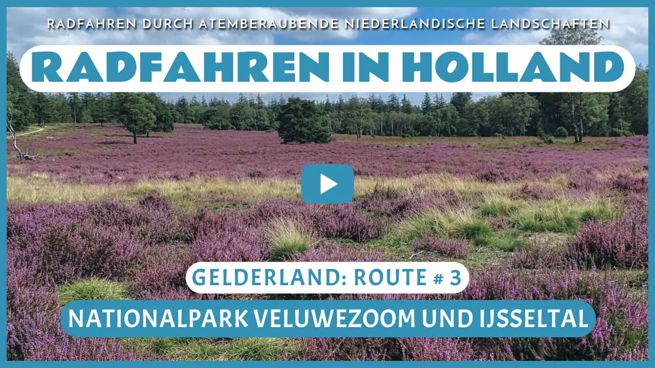 Virtuelles Radfahren durch den Nationalpark Veluwezoom und das IJsseltal