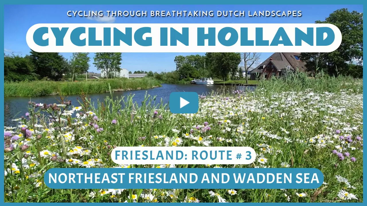 Virtual cycling through Northeast Friesland and Wadden Sea