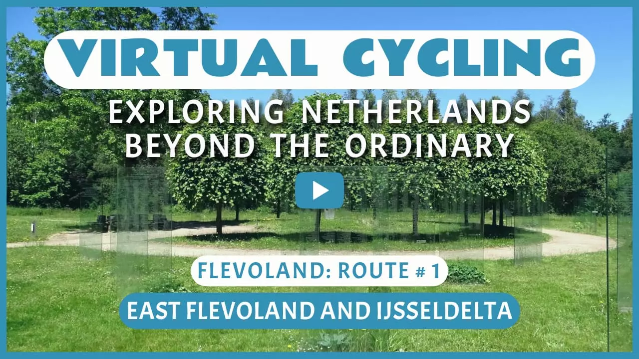 Virtual cycling in East Flevoland and IJsseldelta