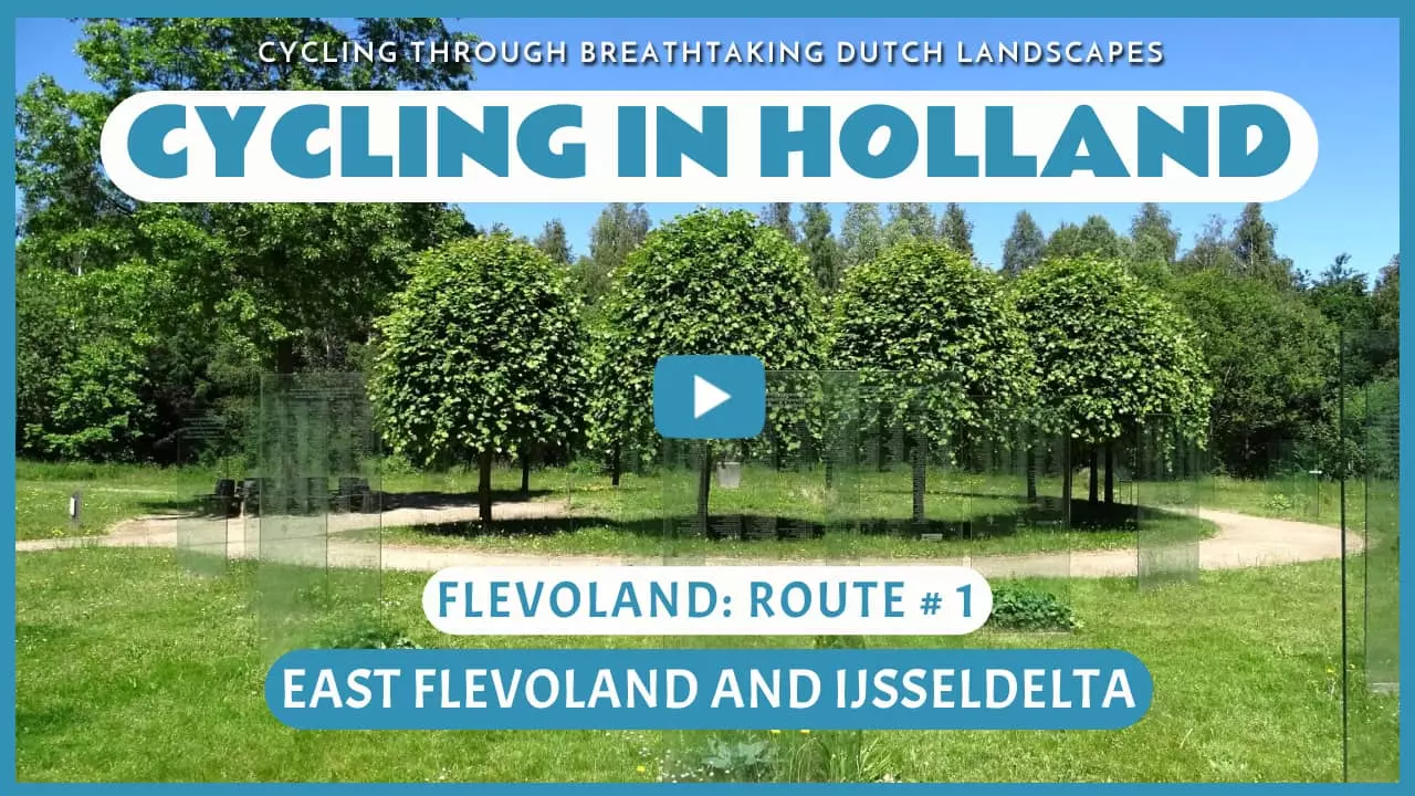 Virtual cycling through East Flevoland and the IJsseldelta