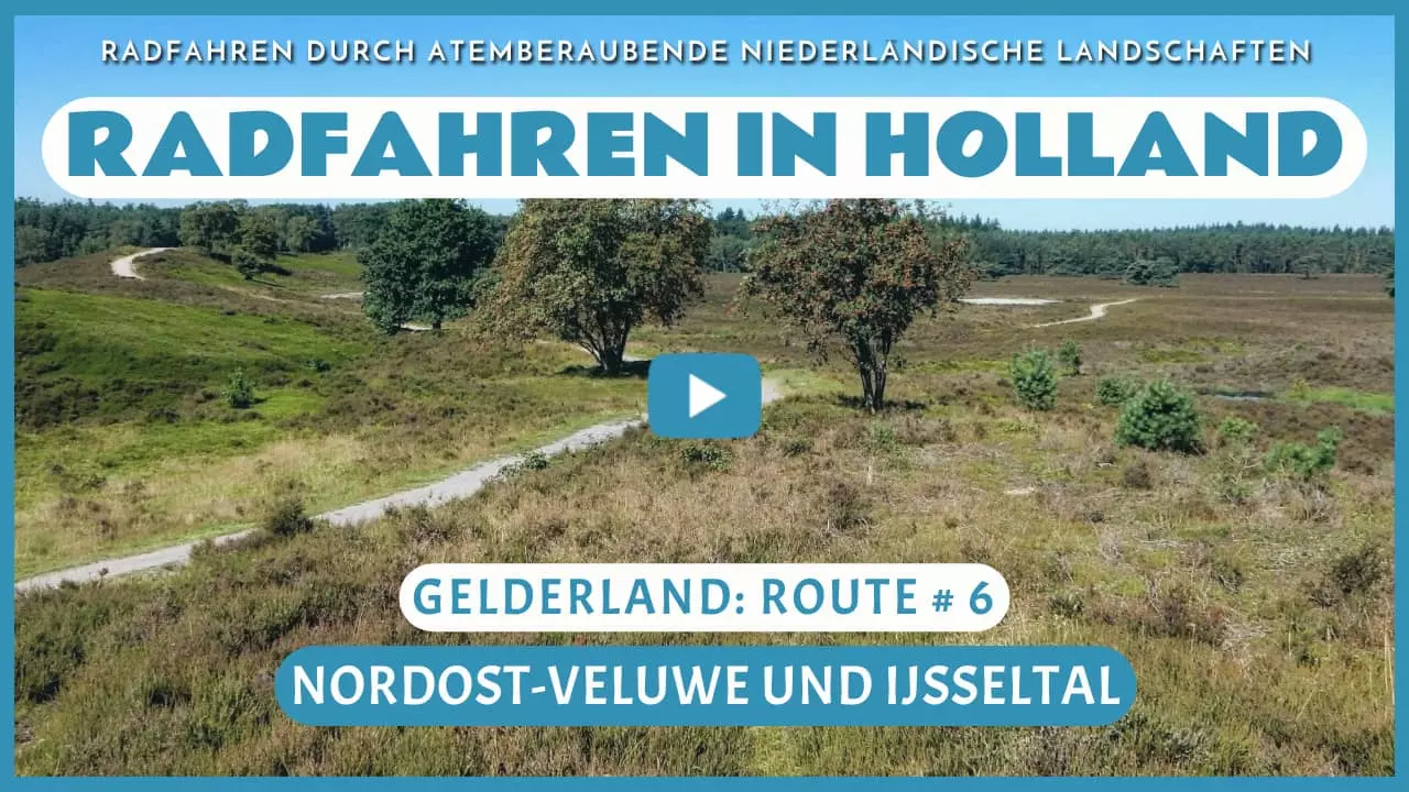 Virtuelles Radfahren durch die Nordost-Veluwe und die IJsselvallei