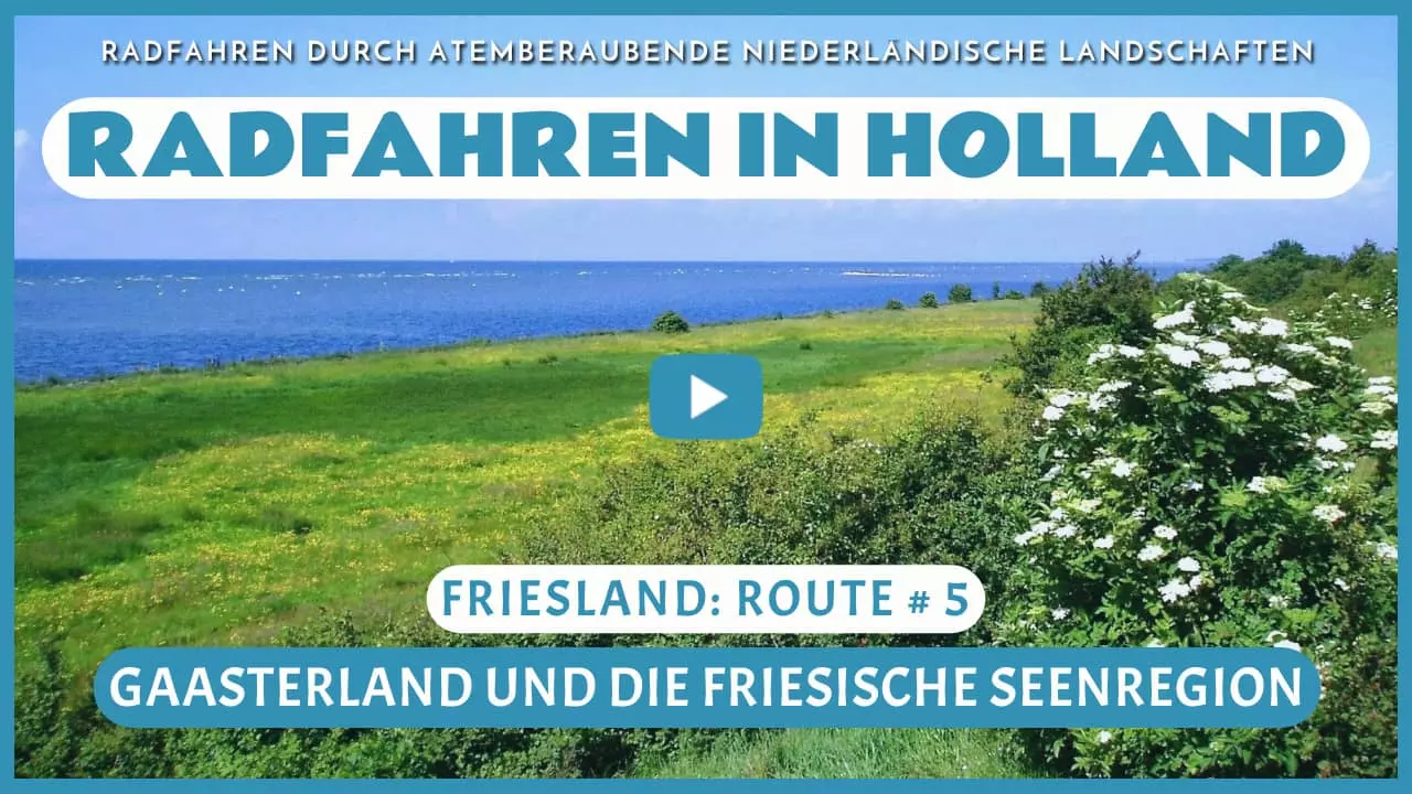 Virtuelles Radfahren in Gaasterland und die friesische Seenregion