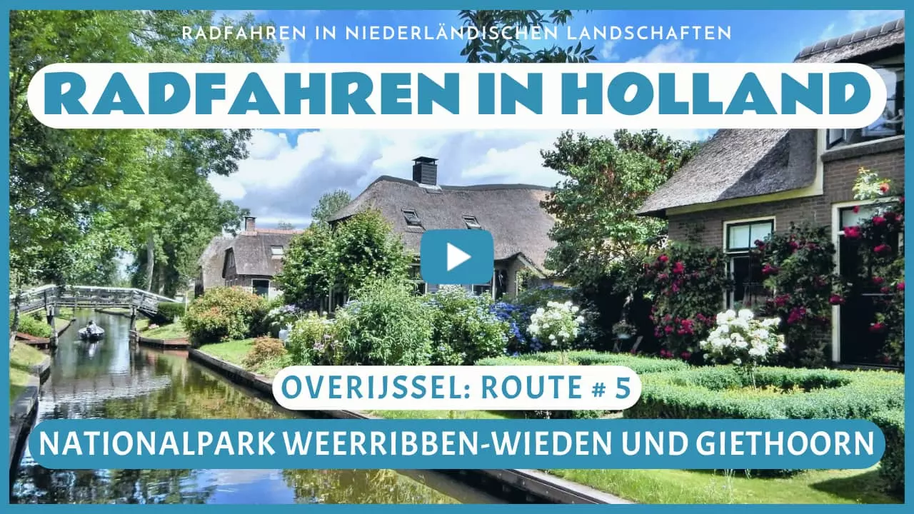 Virtuelles Radfahren in Nationalpark Weerribben-Wieden und Giethoorn