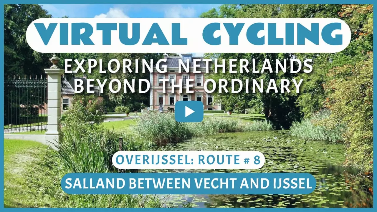 Virtual cycling in Salland between Vecht and IJssel