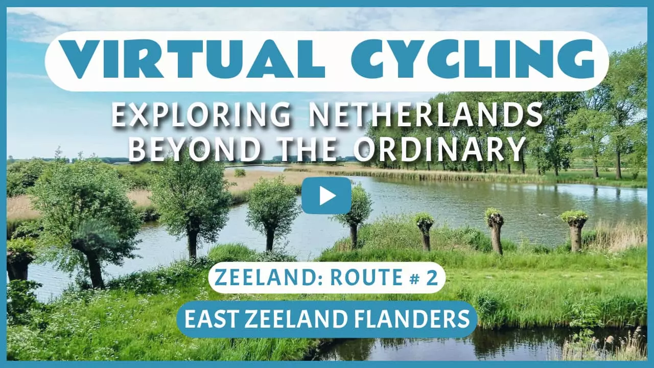 Virtual cycling in East Zeeland Flanders