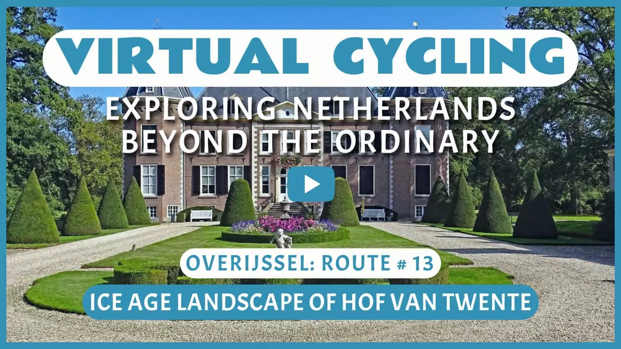 Virtual cycling in Ice Age Landscape of Hof van Twente