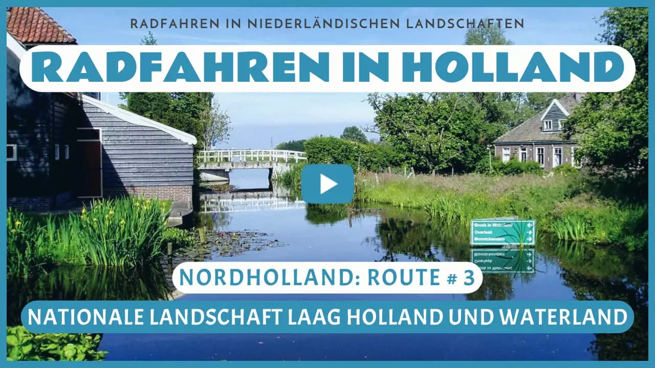 Virtuelles Radfahren in Nationallandschaft Laag Holland und Waterland