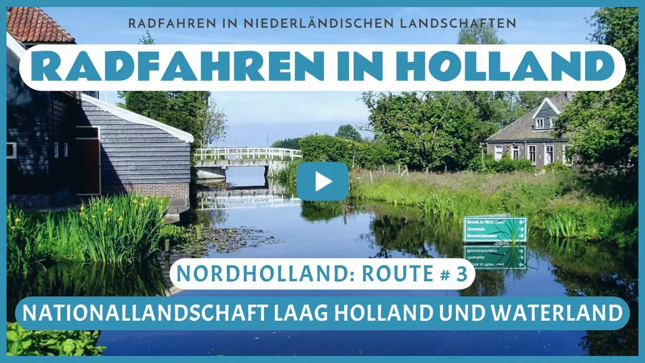 Virtuelles Radfahren in Nationallandschaft Laag Holland und Waterland