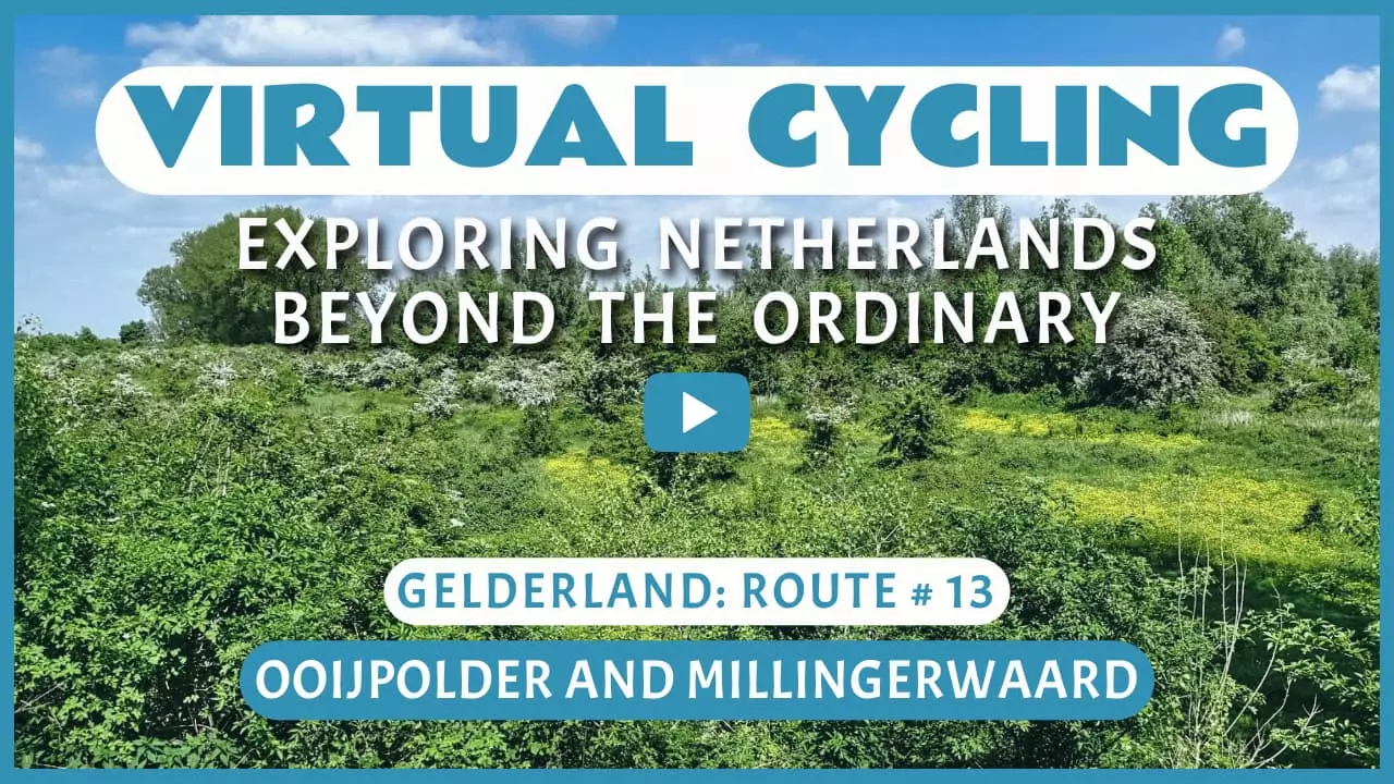 Virtual cycling in Ooijpolder and Millingerwaard