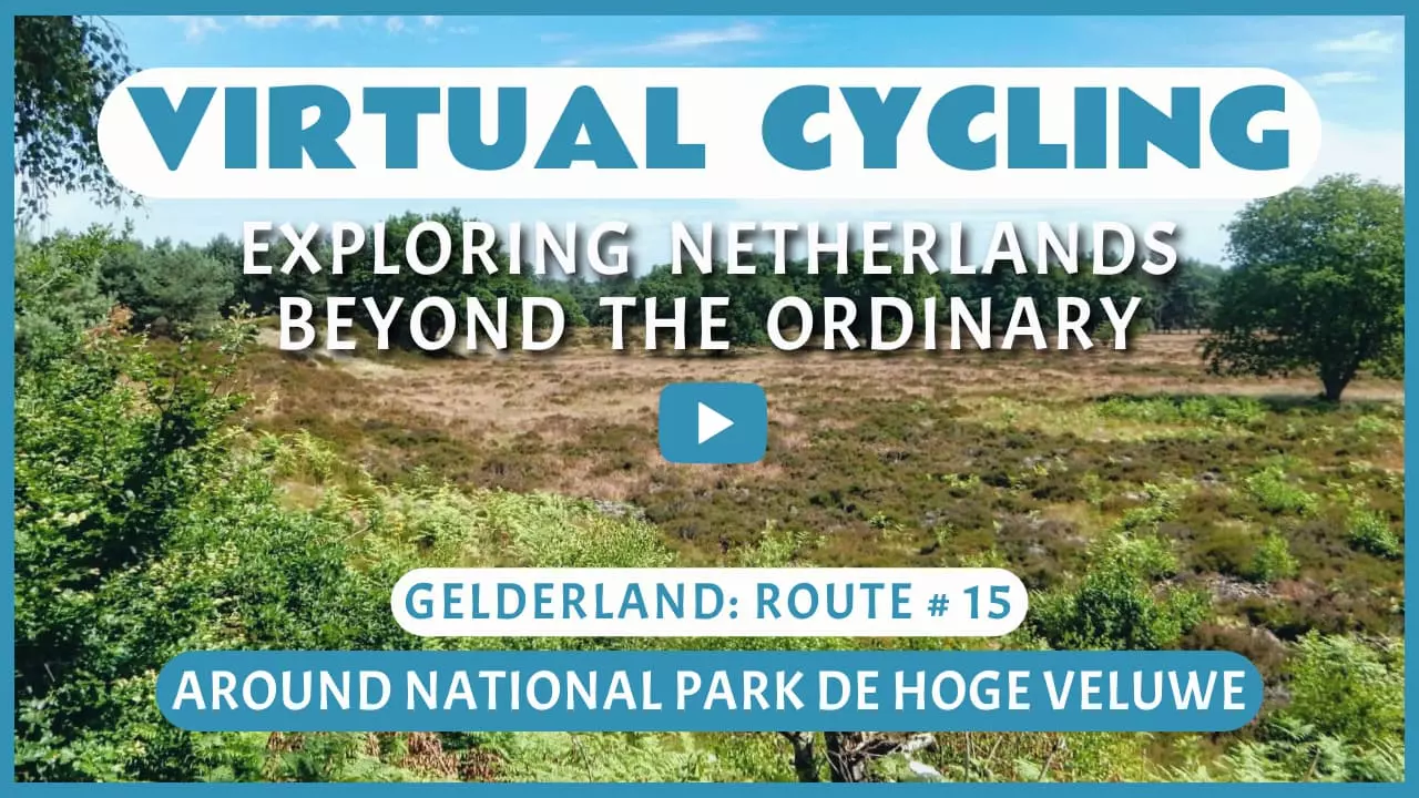 Virtual cycling around National Park Hoge Veluwe