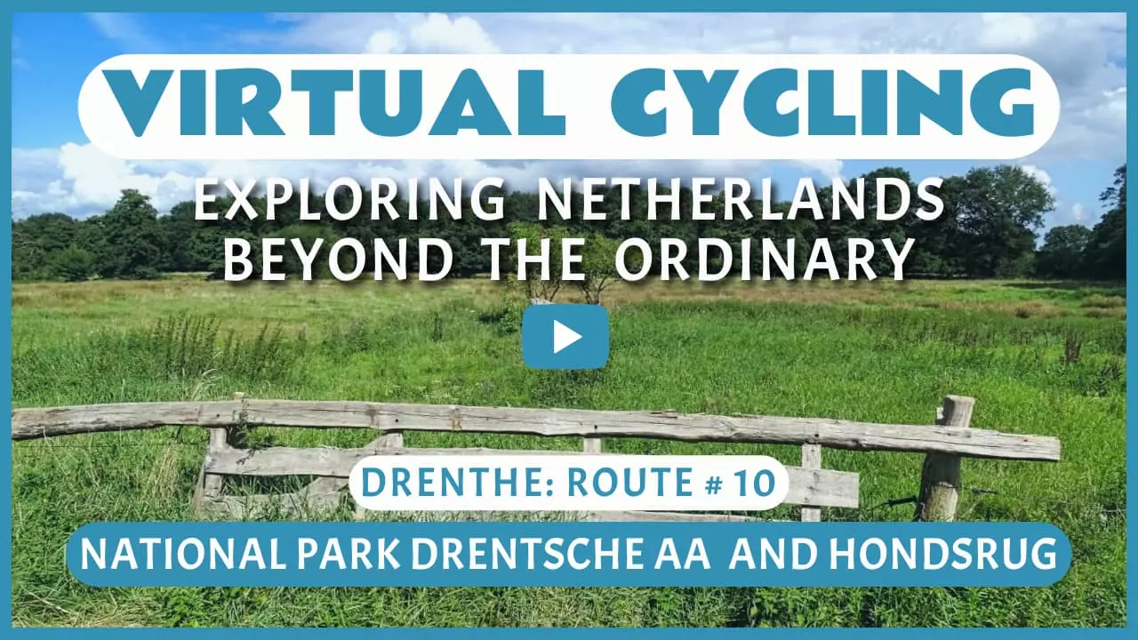 Virtual cycling in National Park Drentsche Aa and Hondsrug