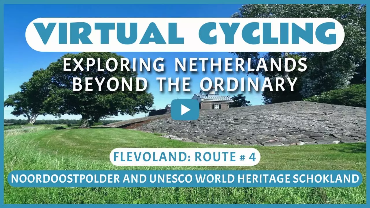 Virtual cycling in Noordoostpolder and UNESCO World Heritage Schokland