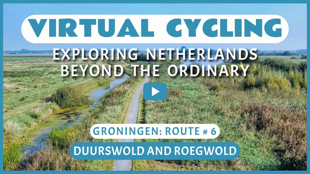 Virtual cycling in Duurswold and 't Roegwold