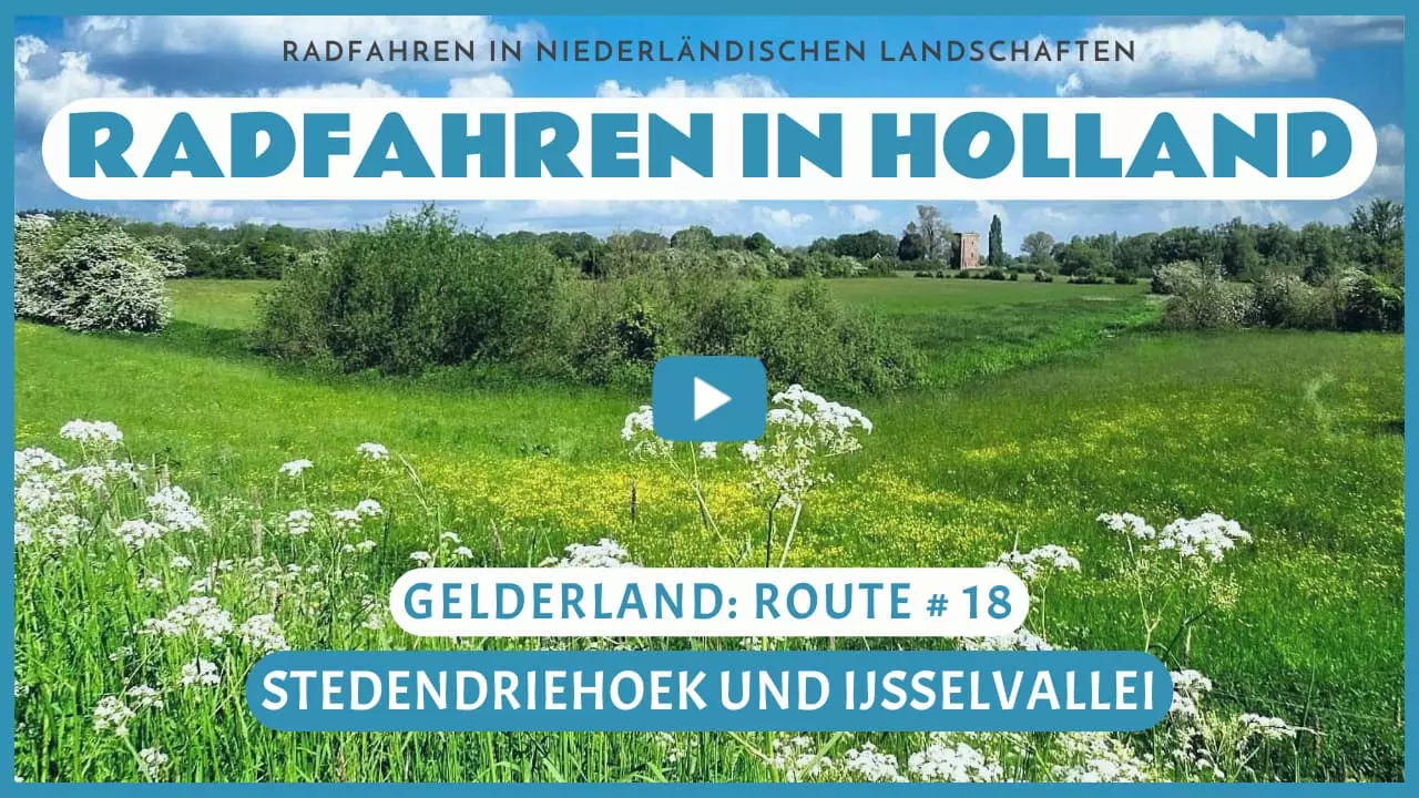 Virtuelles Radfahren in Stedendriehoek und IJsselvallei