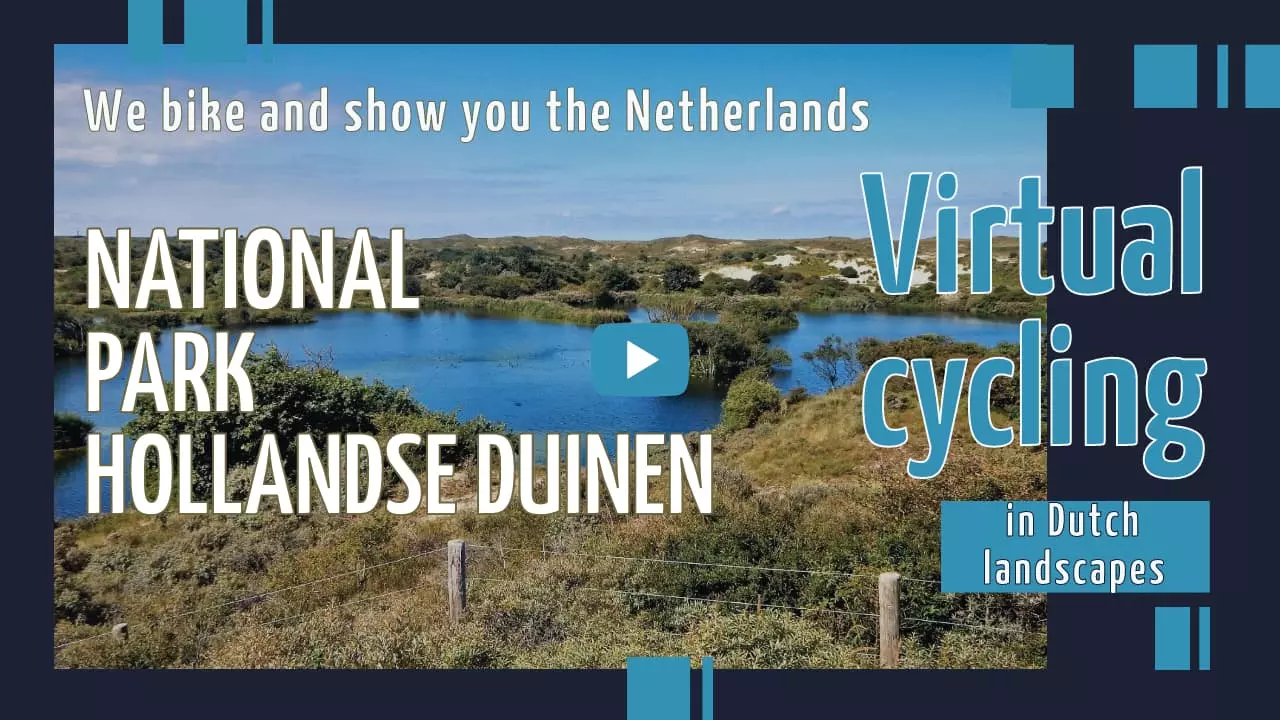 Virtual cycling in National Park Hollandse Duinen