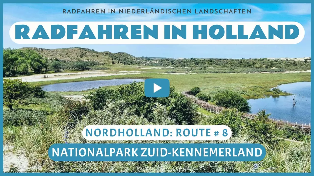 Virtuelles Radfahren in Nationalpark Zuid-Kennemerland