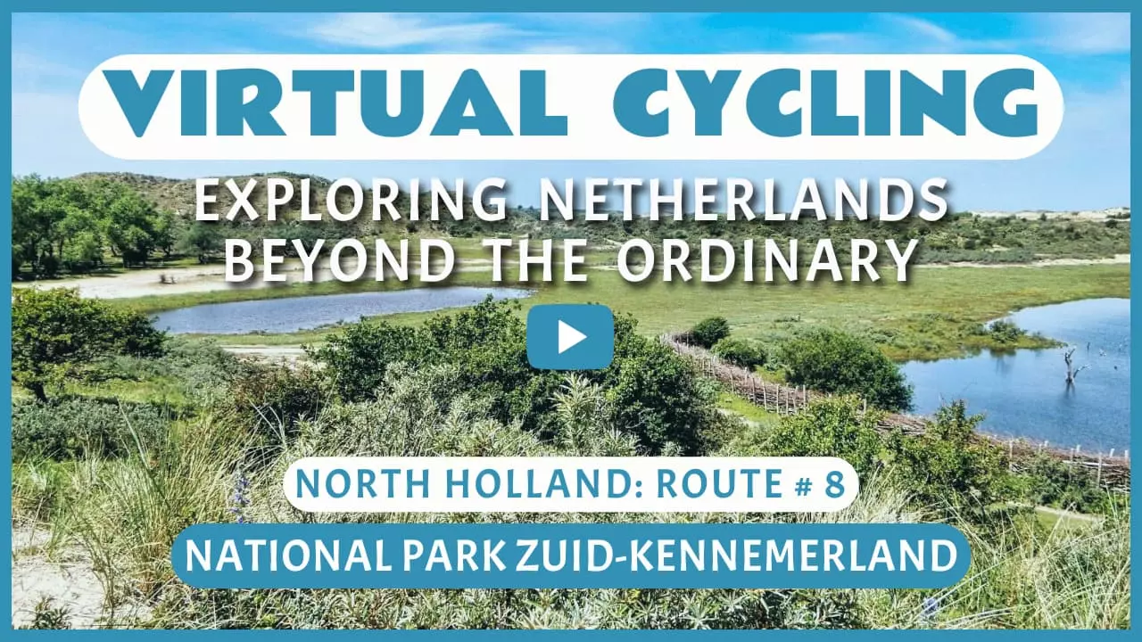 Virtual cycling in National Park Zuid-Kennemerland