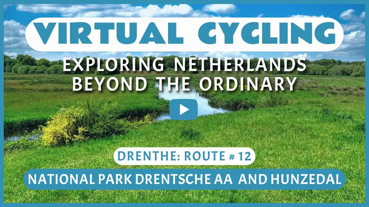 Virtual cycling in National Park Drentsche Aa and Hunzedal