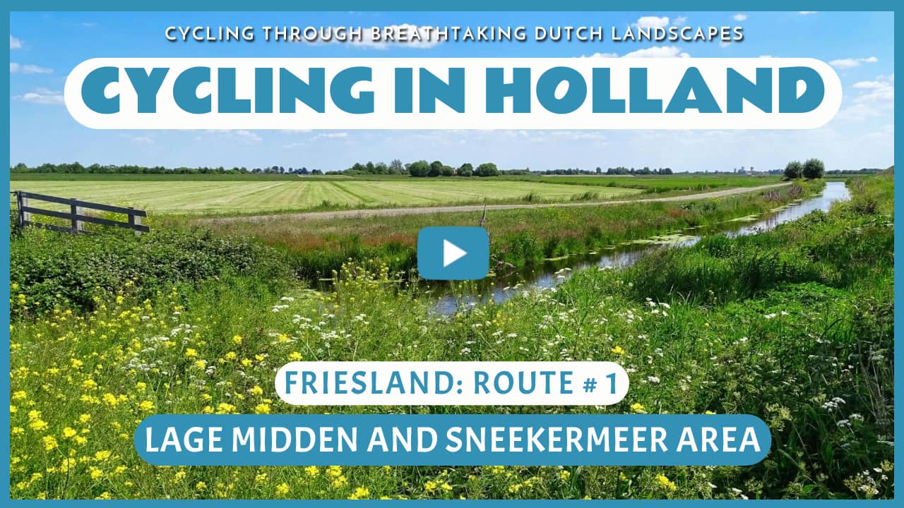 Virtual cycling through the Lage Midden and the Sneekermeer area