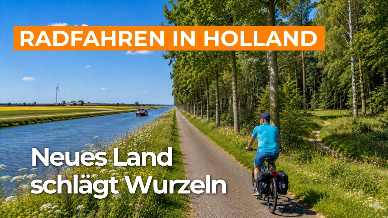 Virtuelles Radfahren durch die Noordoostpolder und das Kuinderbos