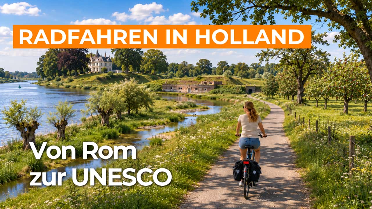 Fahrradtour Kromme-Rijn-Region und Insel Schalkwijk video