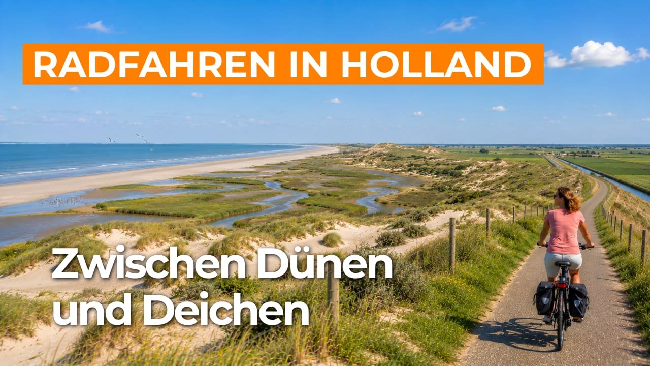 Virtuelles Radfahren durch Goeree-Overflakkee und die Kop van Goeree in Südholland