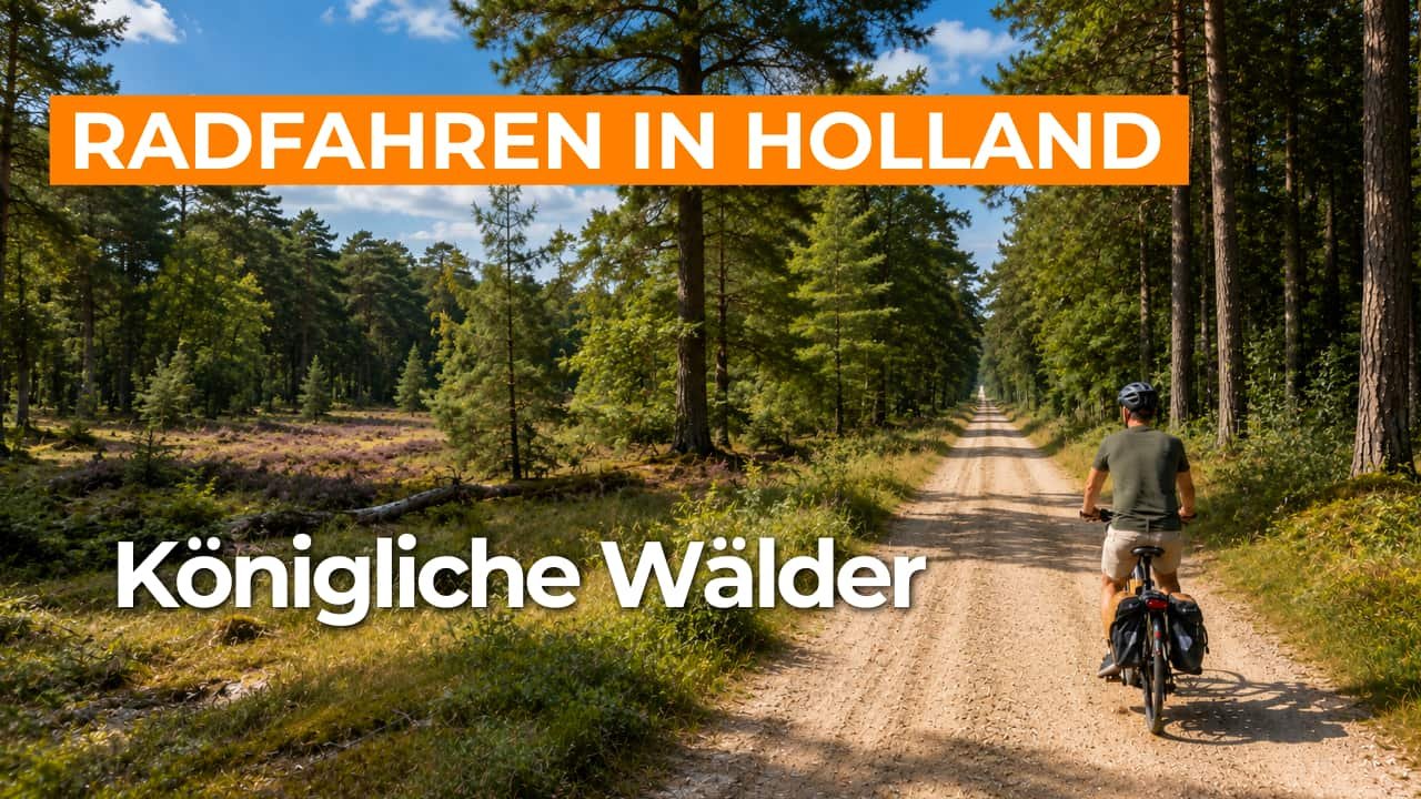 Fahrradtour ationallandschaft Veluwe und Kroondomein Het Loo video