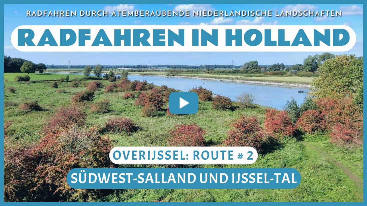 Virtuelles Radfahren in Südwest-Salland und IJssel-Tal