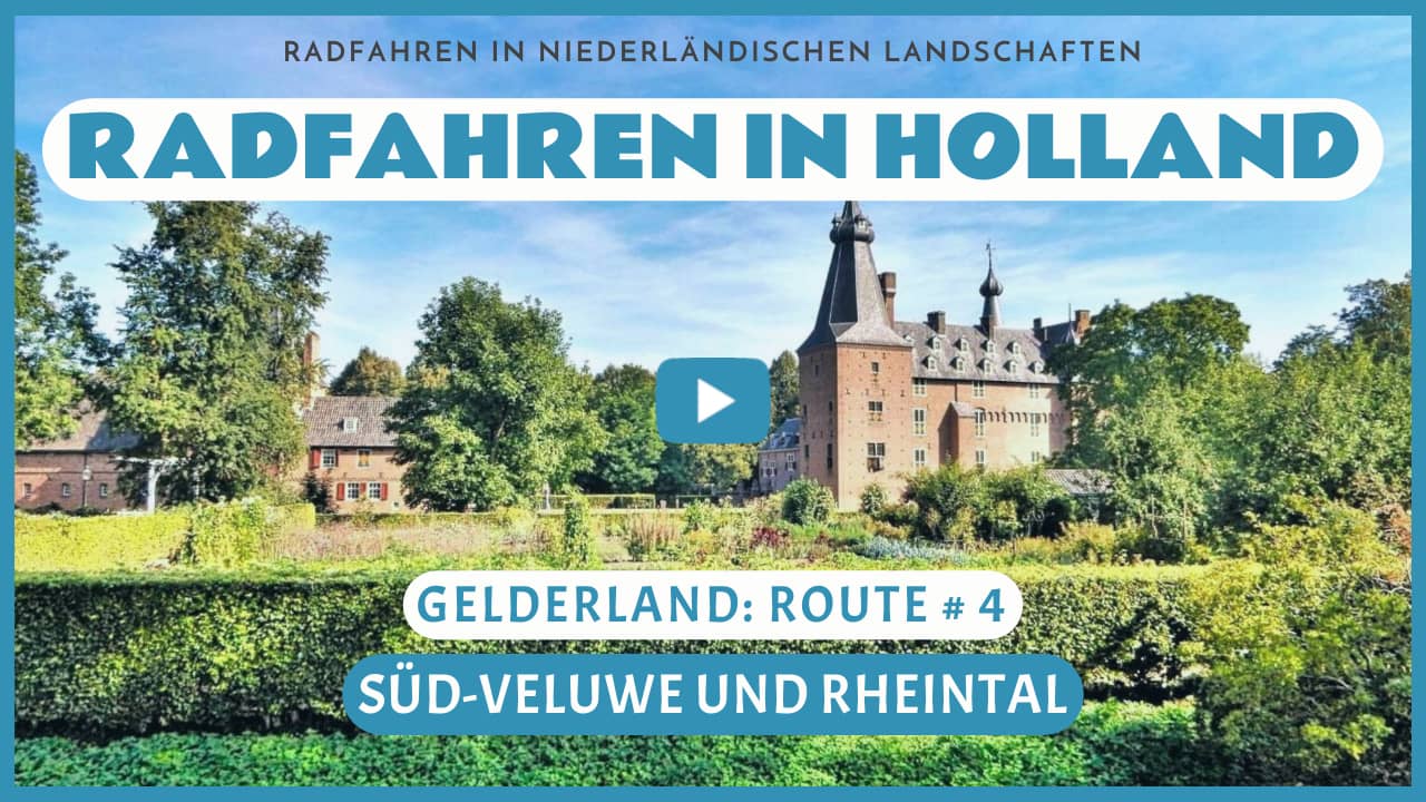 Virtuelles Radfahren durch die Südveluwe und das Rheintal
