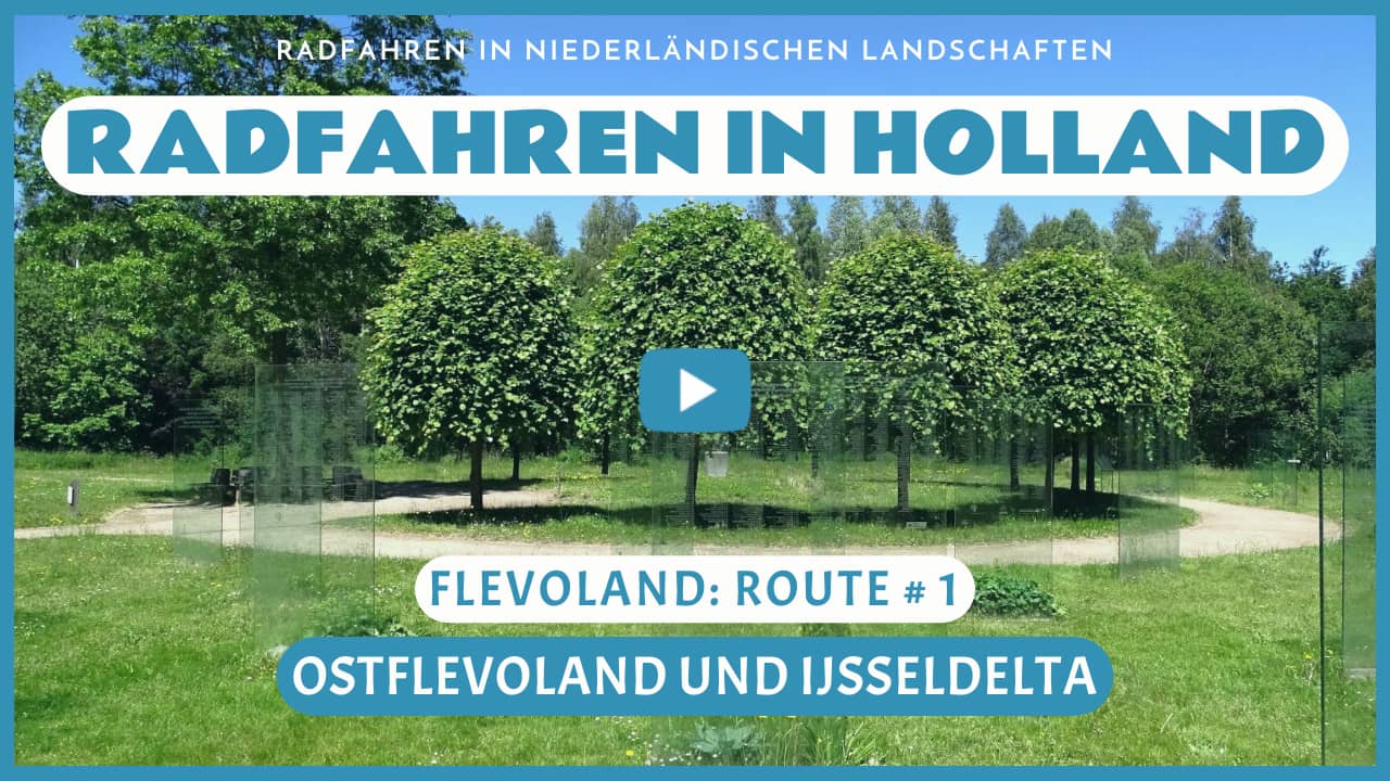 Virtuelles Radfahren durch Ostflevoland und das IJsseldelta