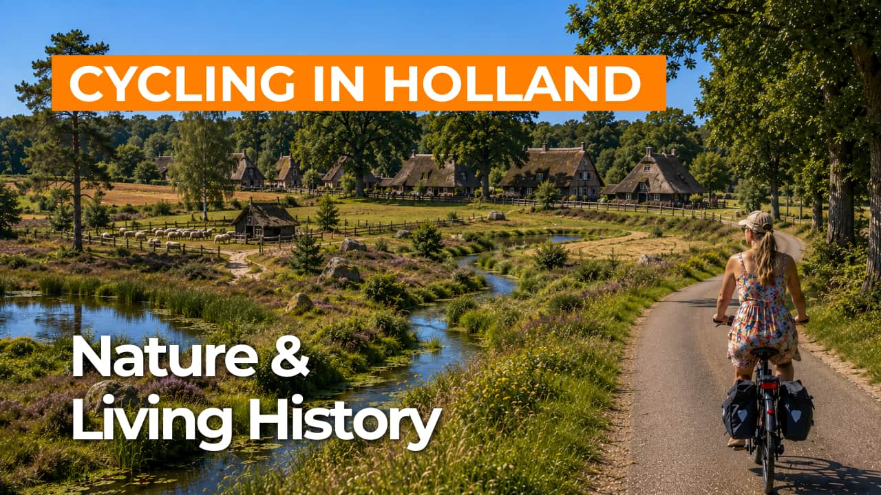 Cycling route Heart of Drenthe and Monument Village Orvelte video