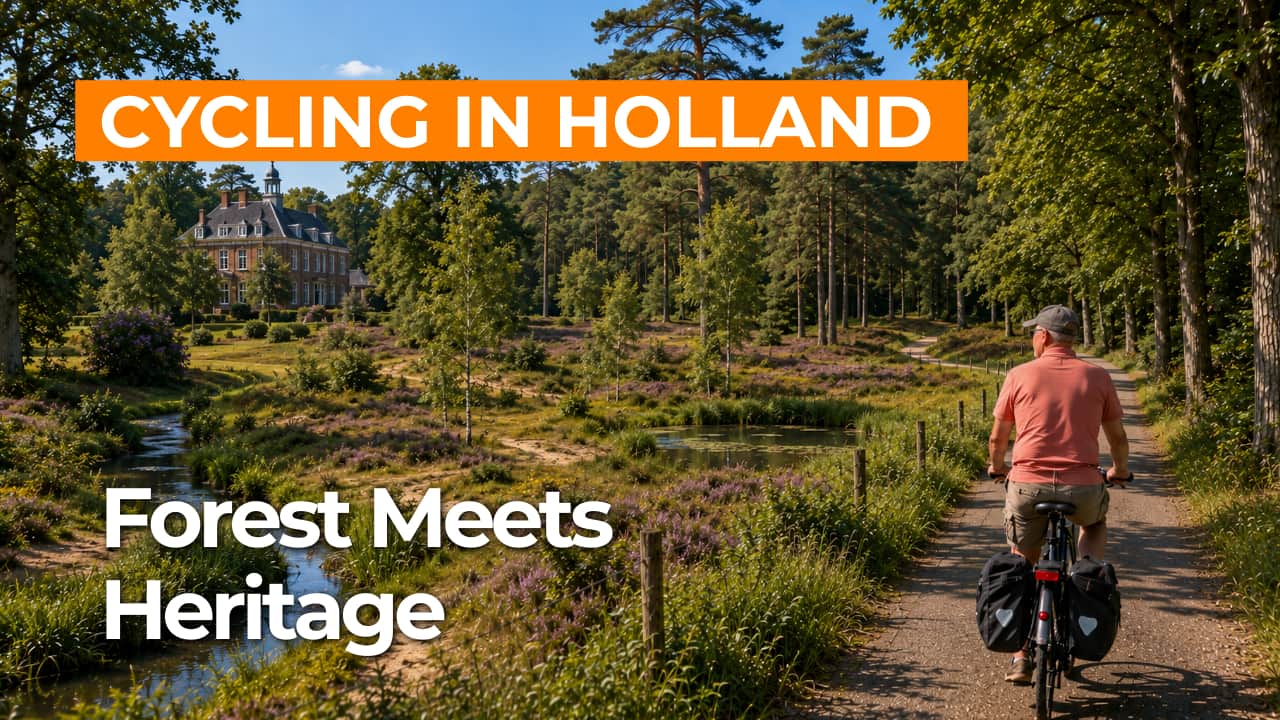 Cycling route Baronie van Breda and Chaamse Bossen video