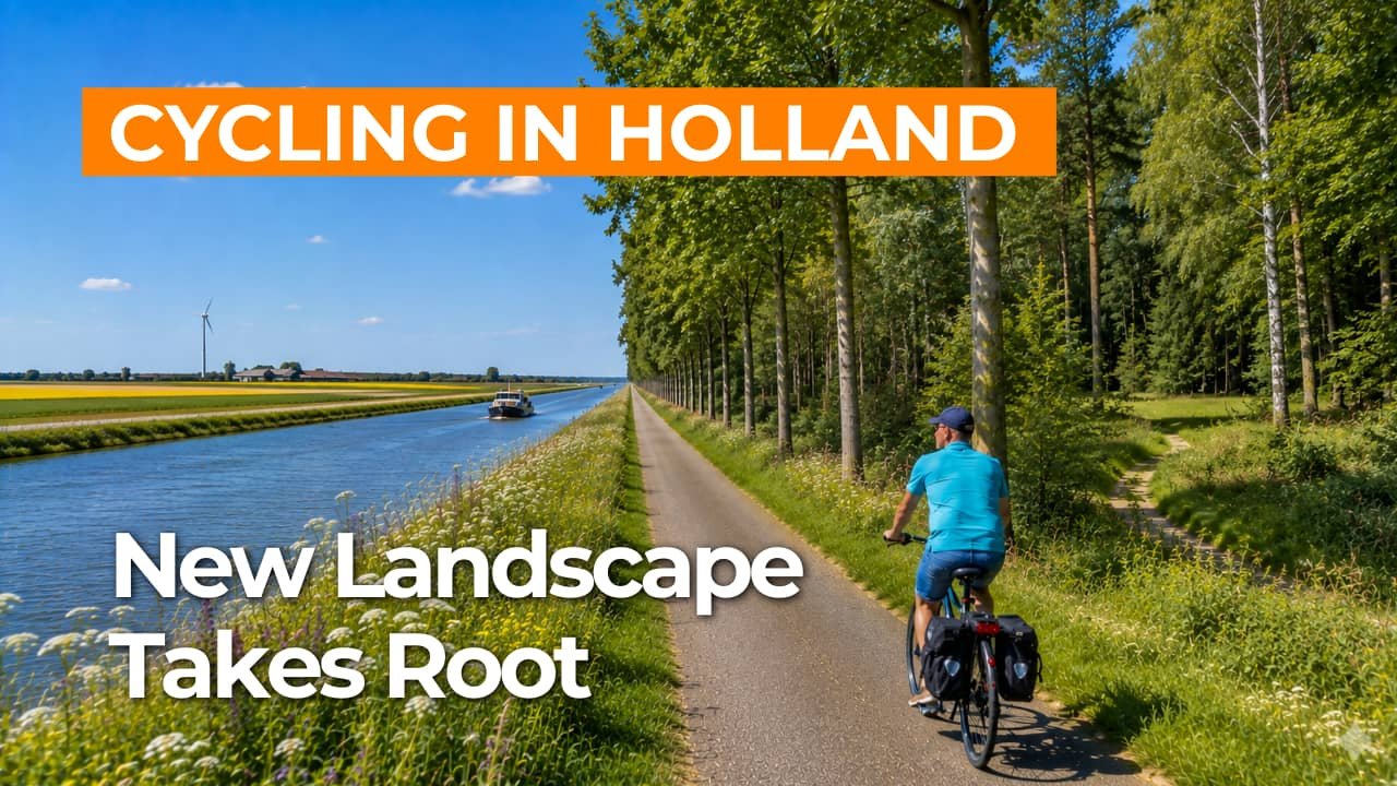 Virtual cycling through the Noordoostpolder and Kuinderbos