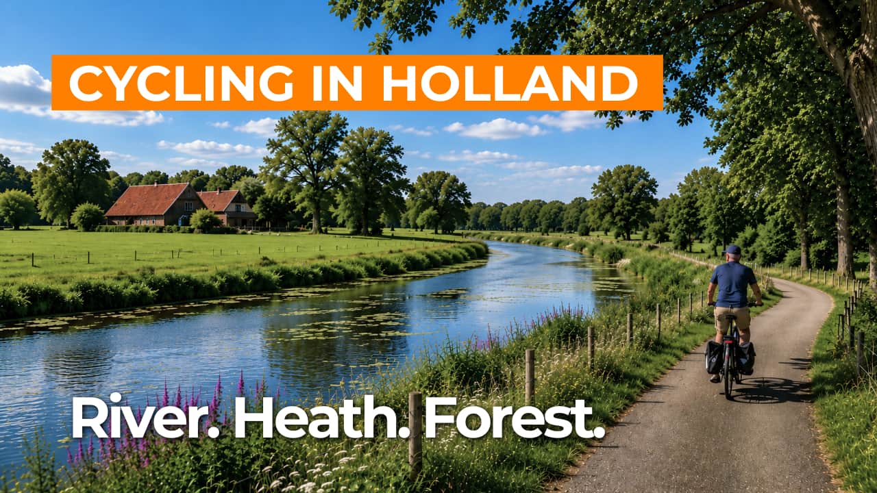 Cycling route Twente Regge Valley and Dutch Black Forest video