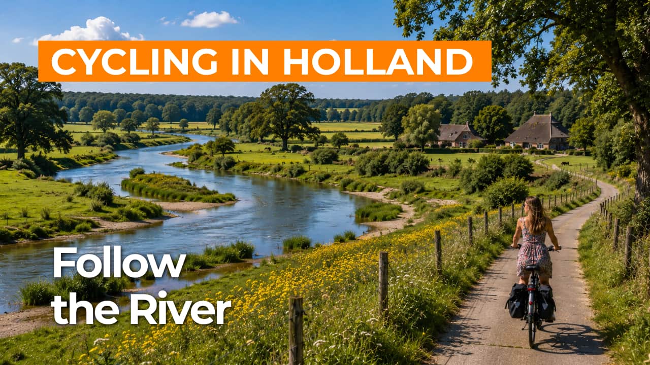 Cycling route Vecht Valley in Northeast Overijssel video