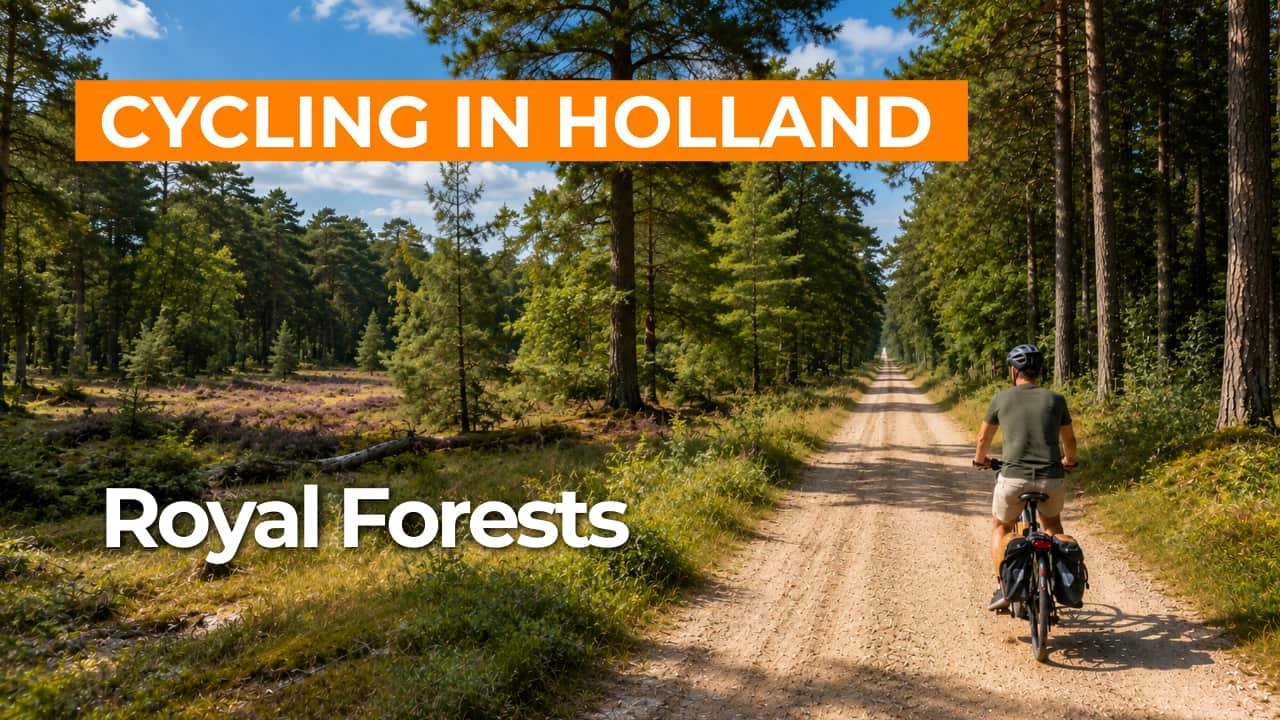 Cycling route National Landscape Veluwe and Kroondomein Het Loo video