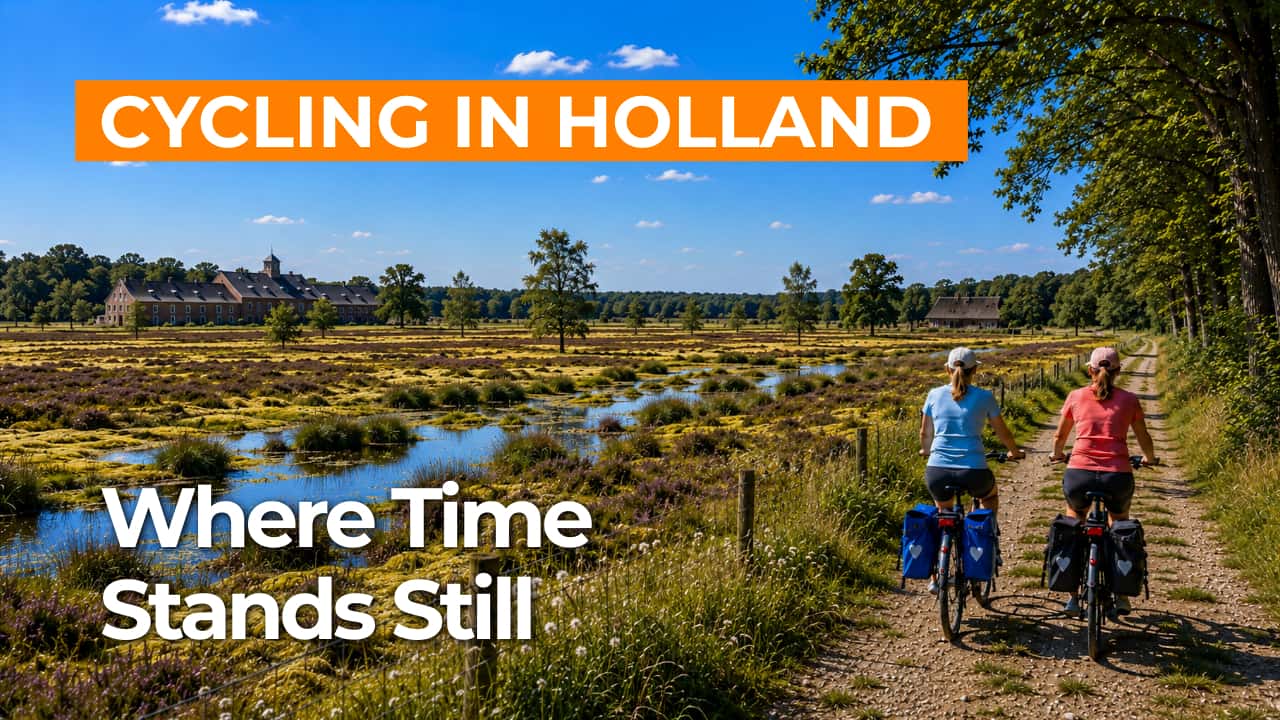 Cycling route Norger Esdorp Landscape and Fochteloërveen video