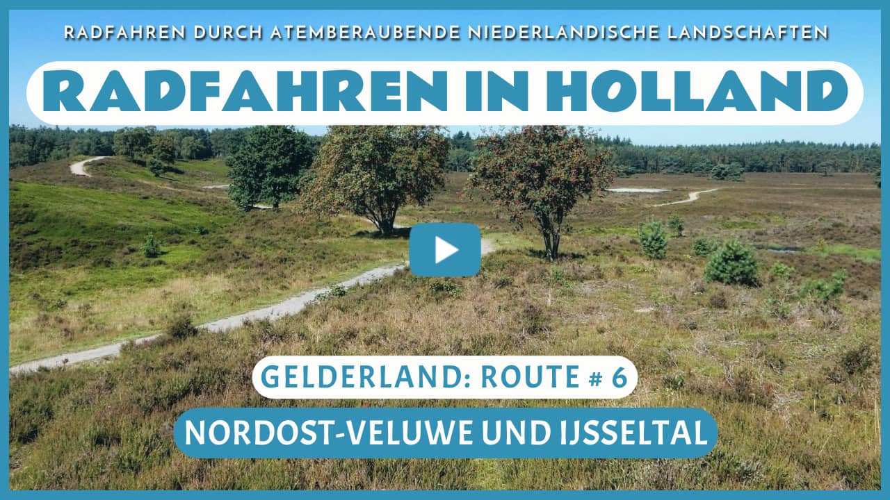 Virtuelles Radfahren durch die Nordost-Veluwe und die IJsselvallei