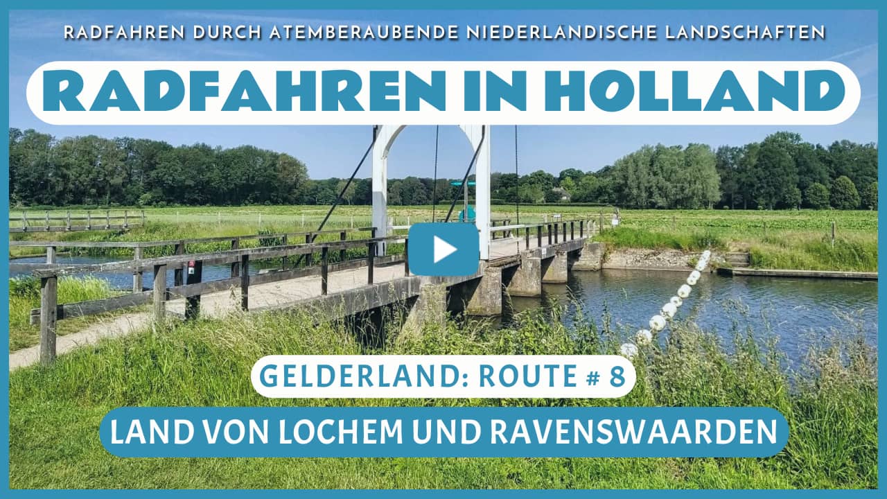 Virtuelles Radfahren durch das Land von Lochem und die Ravenswaarden