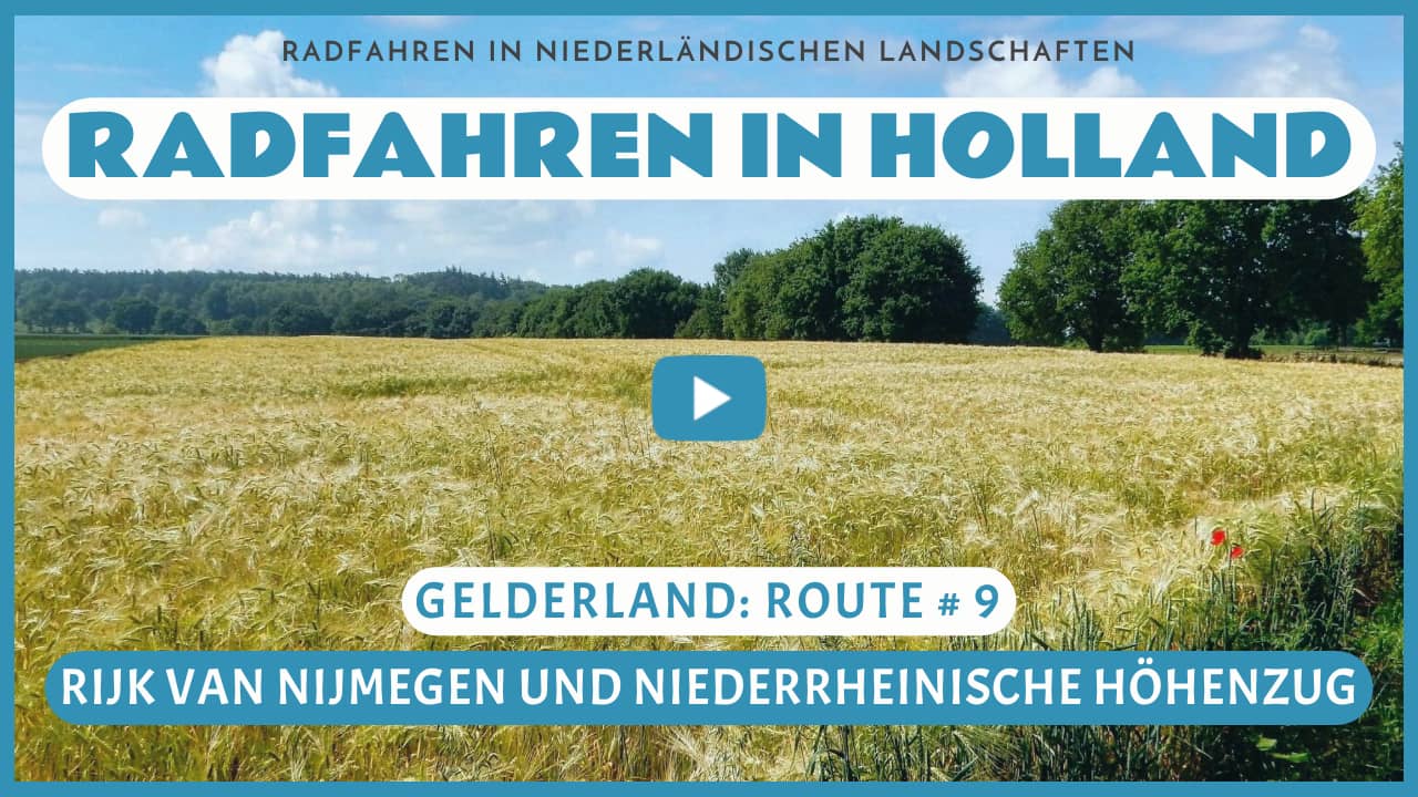 Virtuelles Radfahren durch das Rijk van Nijmegen und den Niederrheinischen Höhenzug