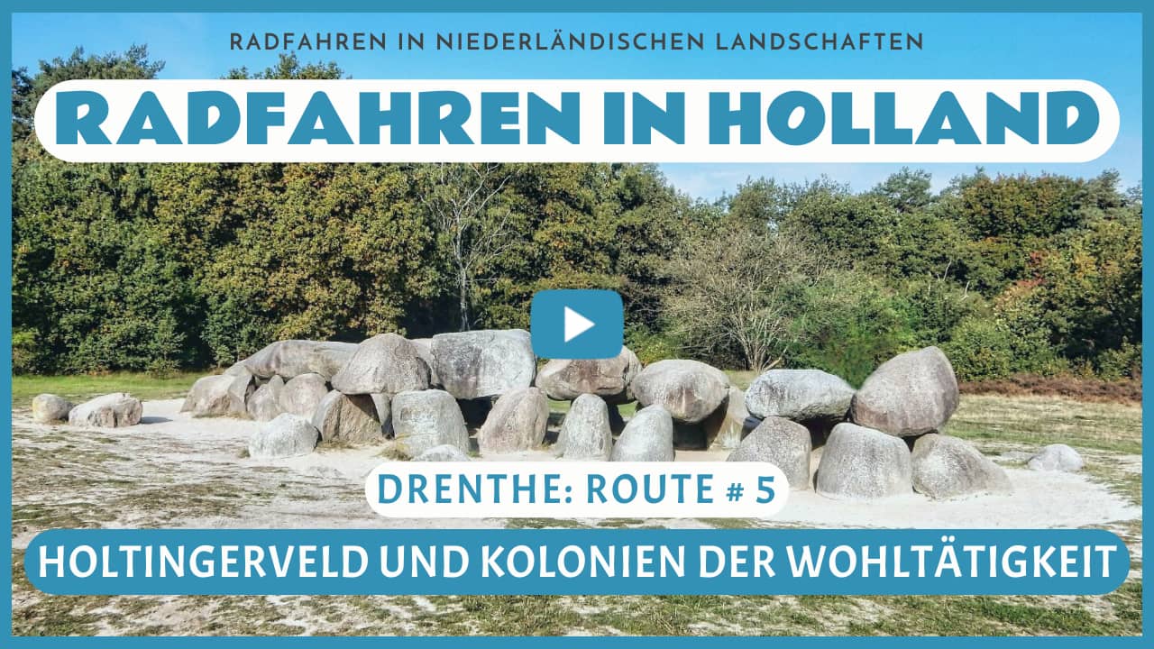 Virtuelles Radfahren in Holtingerveld und Kolonien der Wohltätigkeit