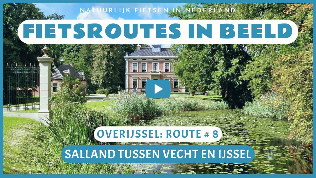 Virtueel fietsen door Salland tussen de Vecht en de IJssel