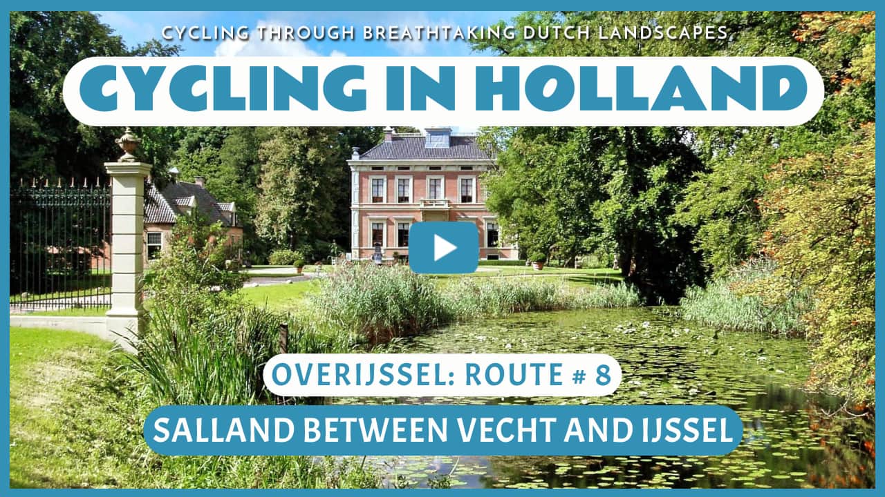Virtual cycling through Salland between Vecht and IJssel