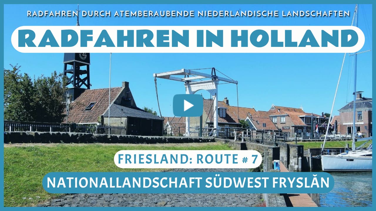 Virtuelles Radfahren durch die Nationallandschaft Südwest Fryslân